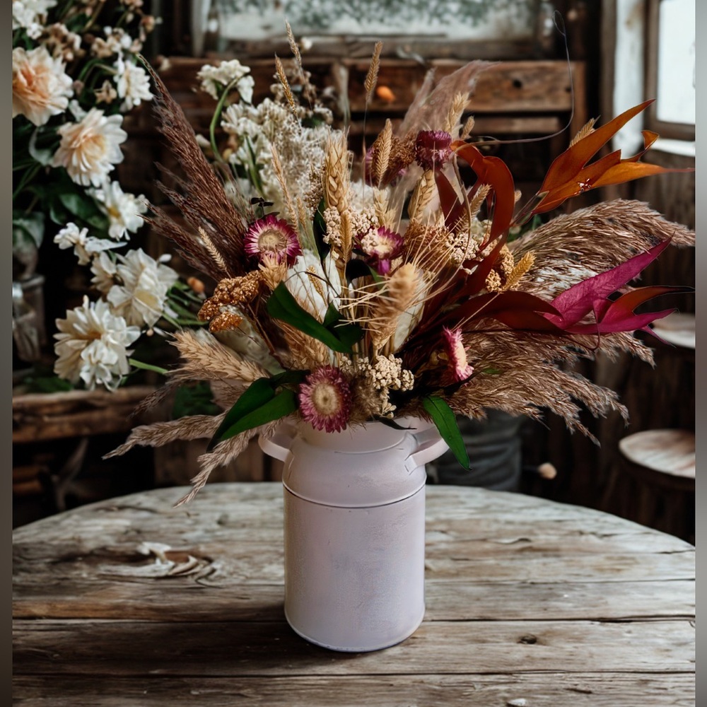 Boho Chic Dried Floral DIY Bouquet Kit | 50 Pc Rustic Home Decor Box